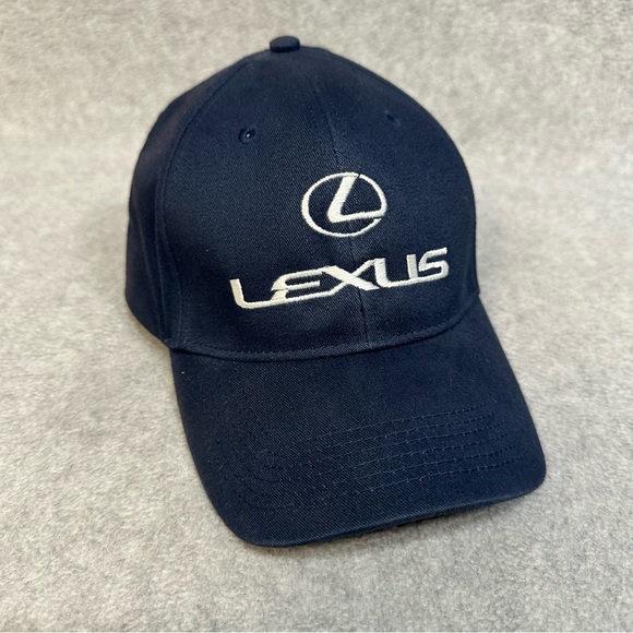 Lexus Hat Cap Adult OSFA Blue Strapback Dealership Automotive Cars Ballcap Big X - Picture 1 of 9